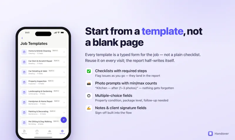 Handover — Proof of work in minutes screenshot 3