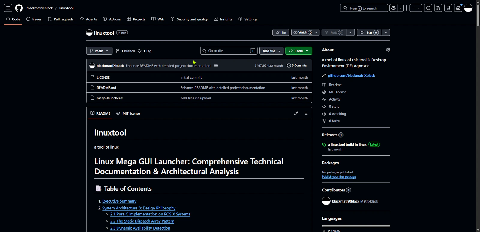 linuxtool screenshot 1