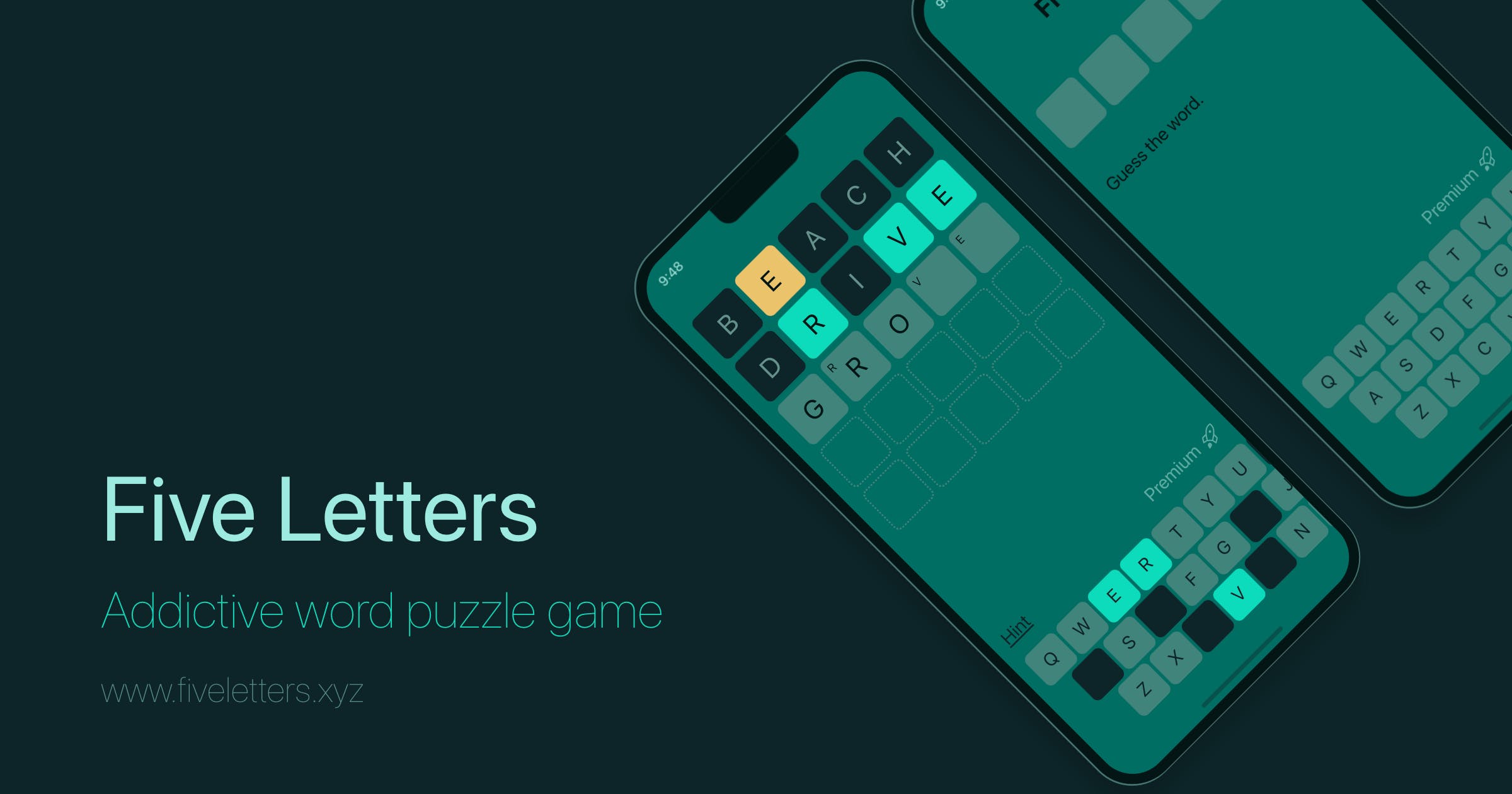Five Letters Addictive word puzzle game | Product Hunt