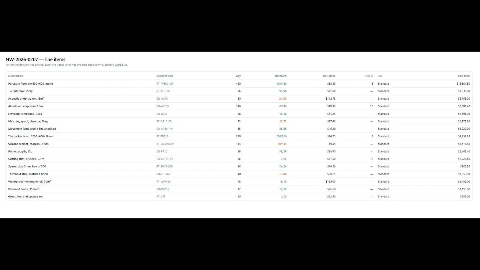 Simple PO Tracker screenshot 4