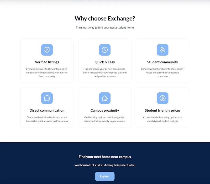 Exchange Sublet screenshot 2