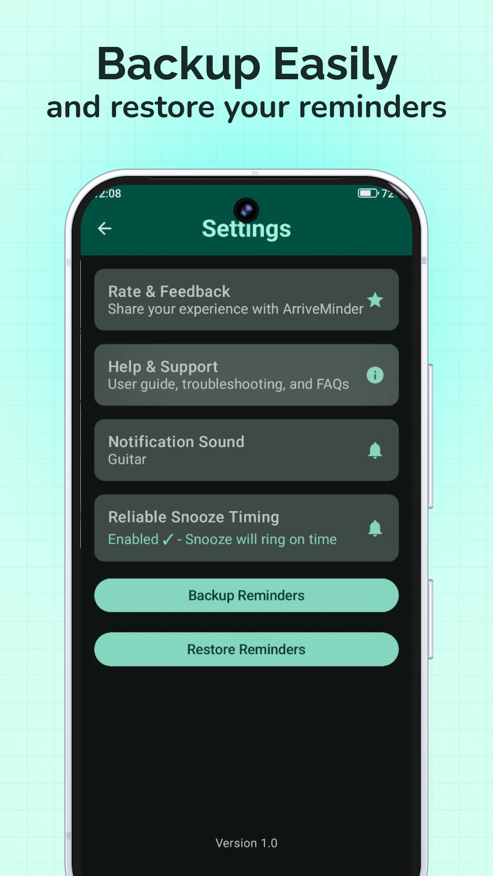 ArriveMinder 2.0 screenshot 6