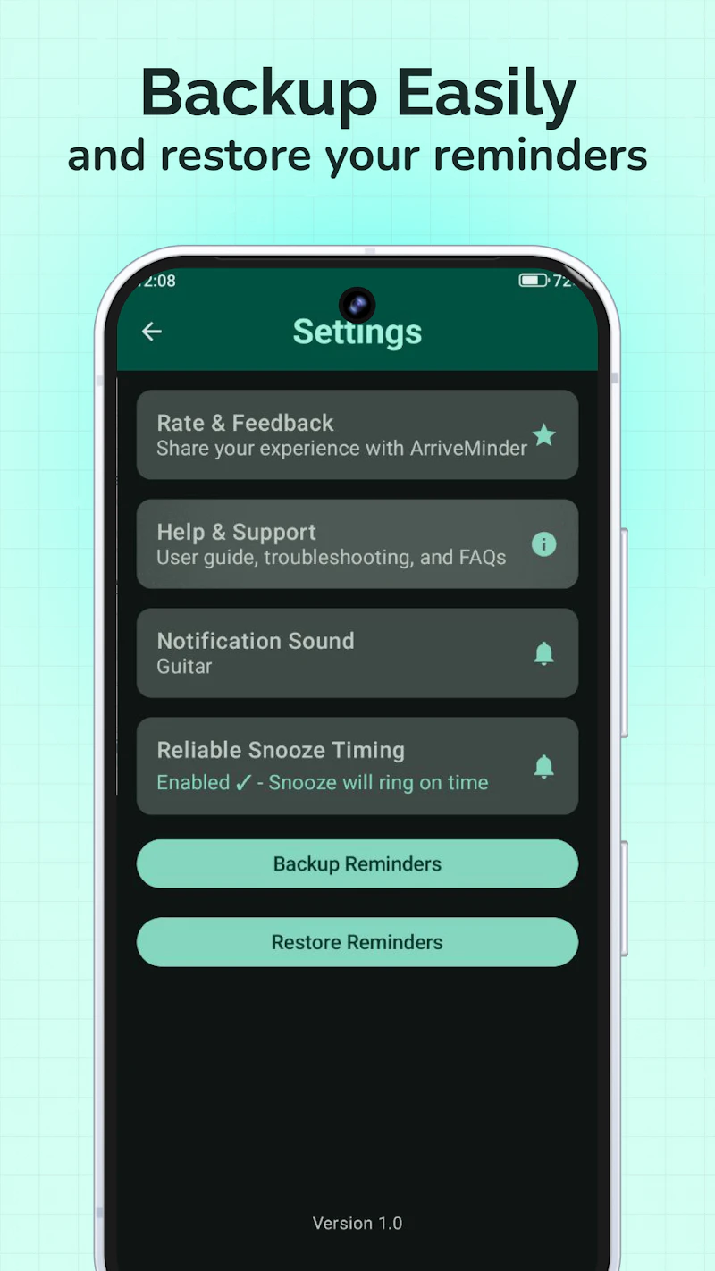 ArriveMinder 2.0 screenshot 6