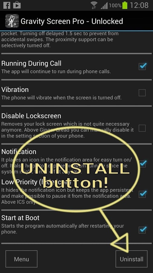 Gravity Screen - On/Off gallery image