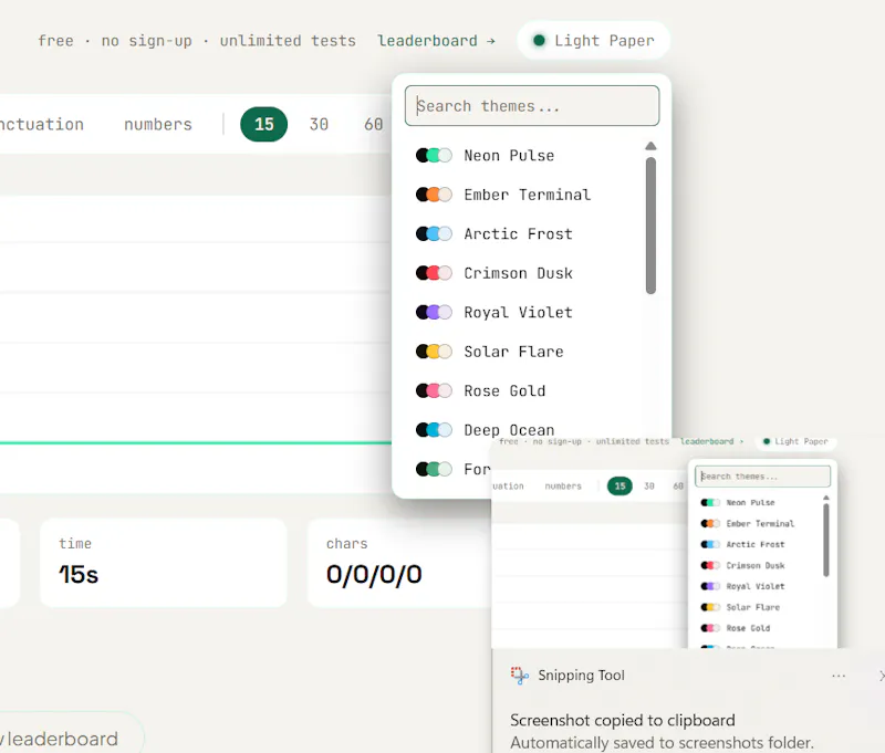 MonkeyTypeHub screenshot 4