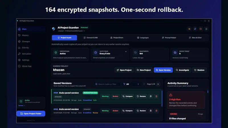 AI Project Guardian screenshot 1 (video preview)