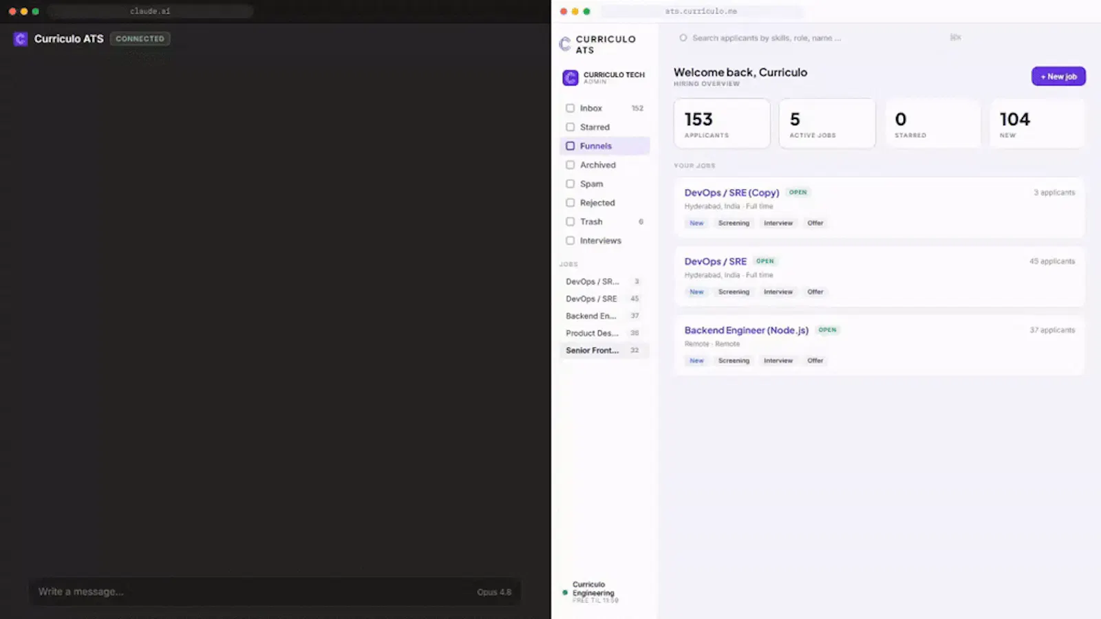 Curriculo ATS MCP screenshot 1 (video preview)