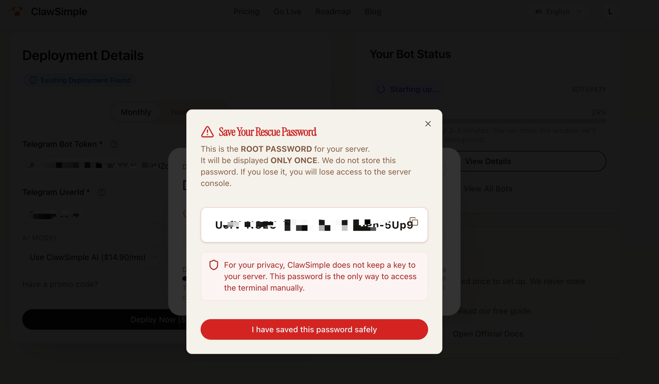 ClawSimple - Screenshot 4 showing product features and functionality