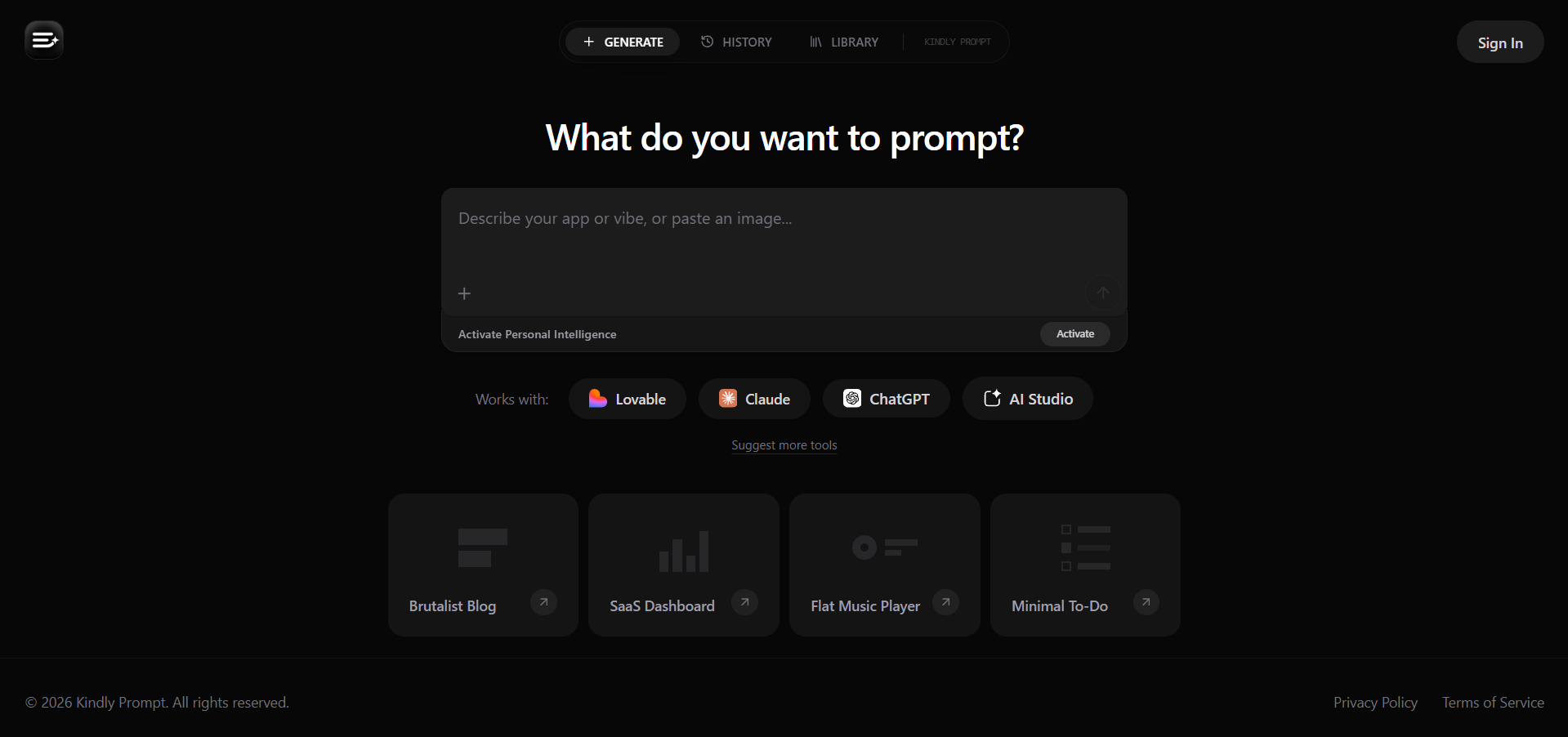 Kindly Prompt gallery image