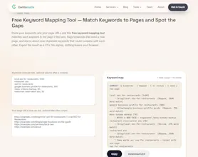 Contomatix Keyword Mapping Tool gallery image