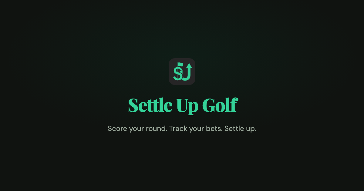 Settle Up Golf gallery image