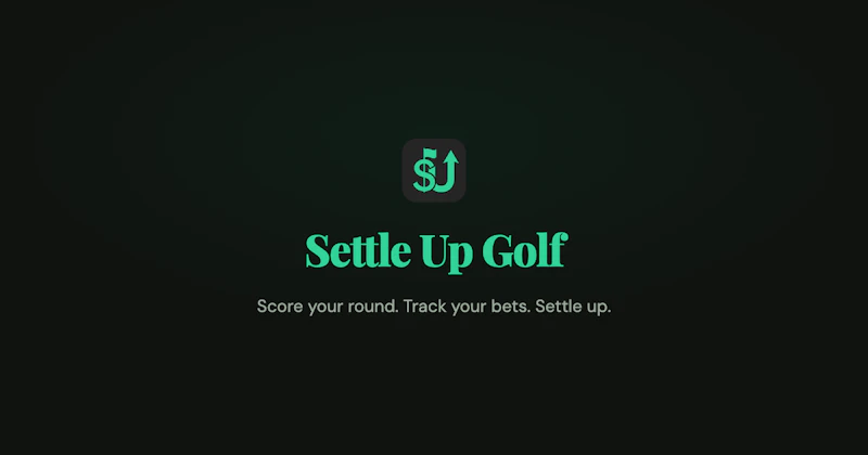 Settle Up Golf screenshot 1