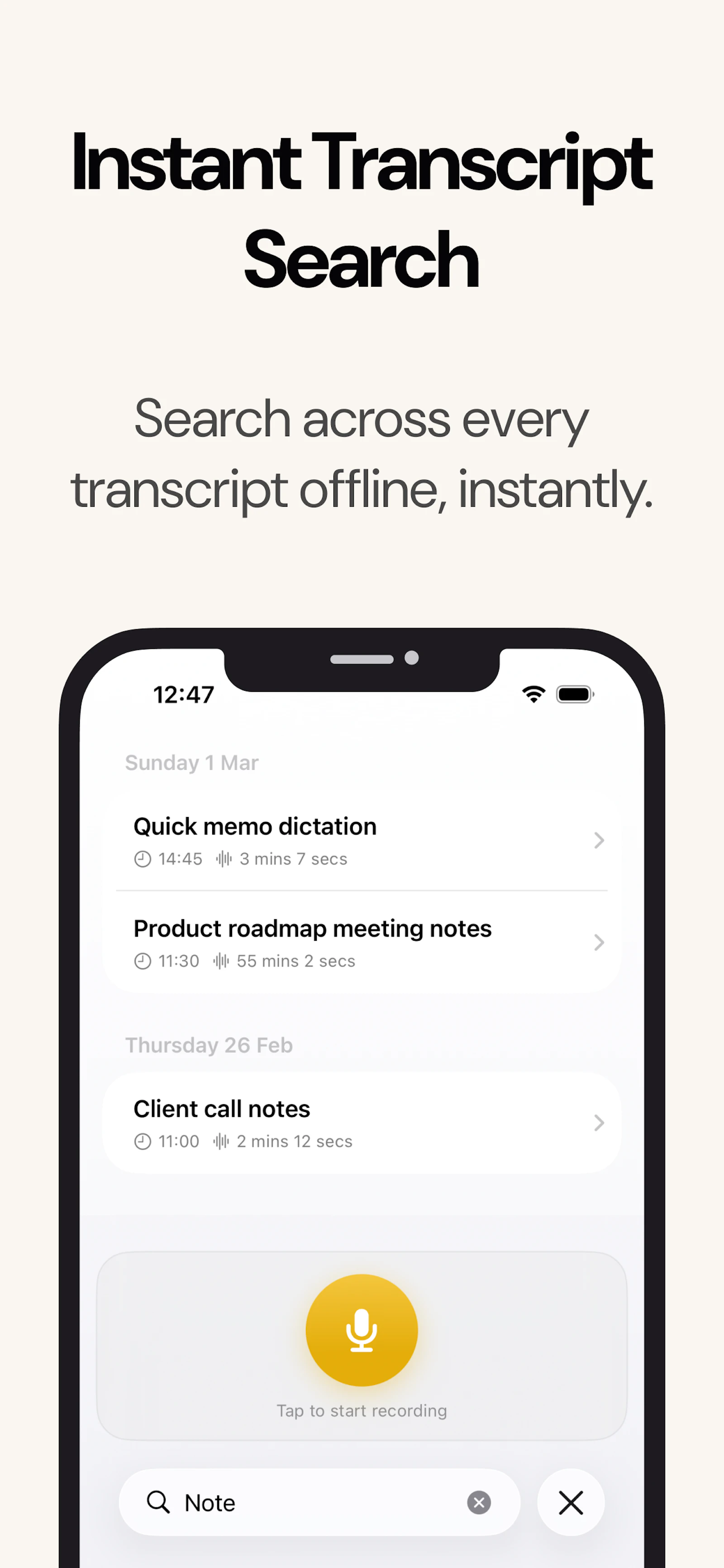 VoiceScriber AI: Offline Notes screenshot 4