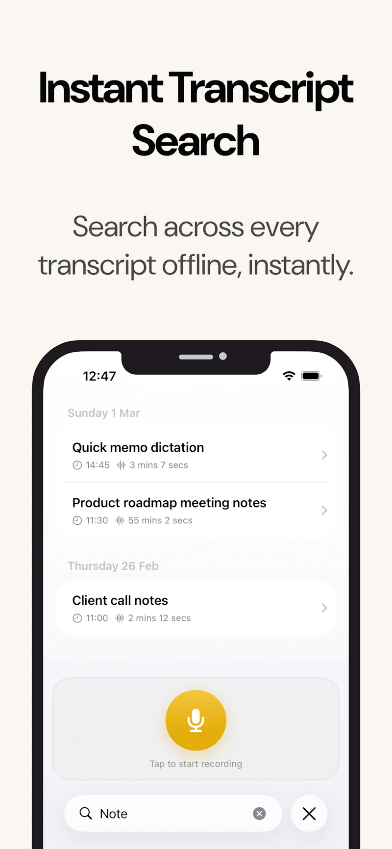 VoiceScriber AI: Offline Notes screenshot 4