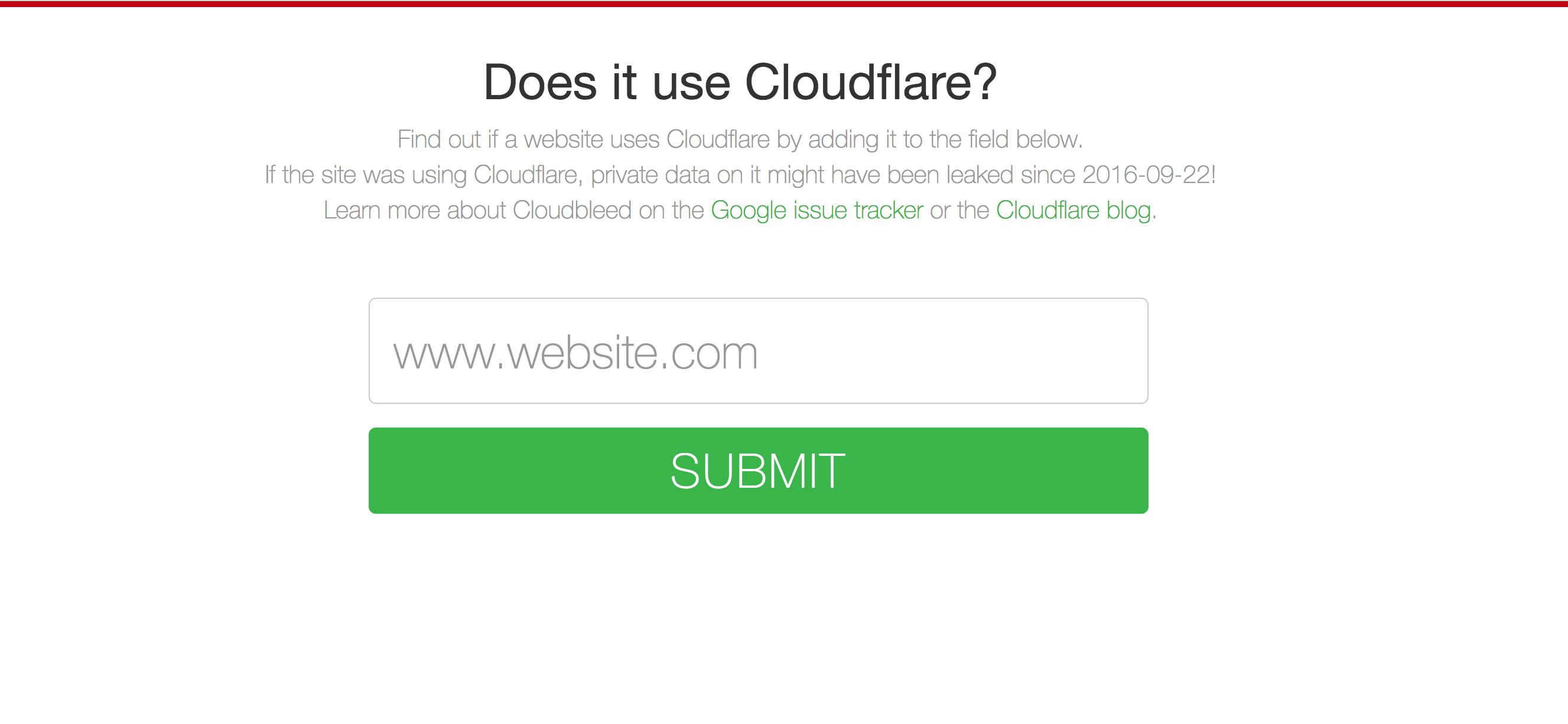 Does it use Cloudflare? Image