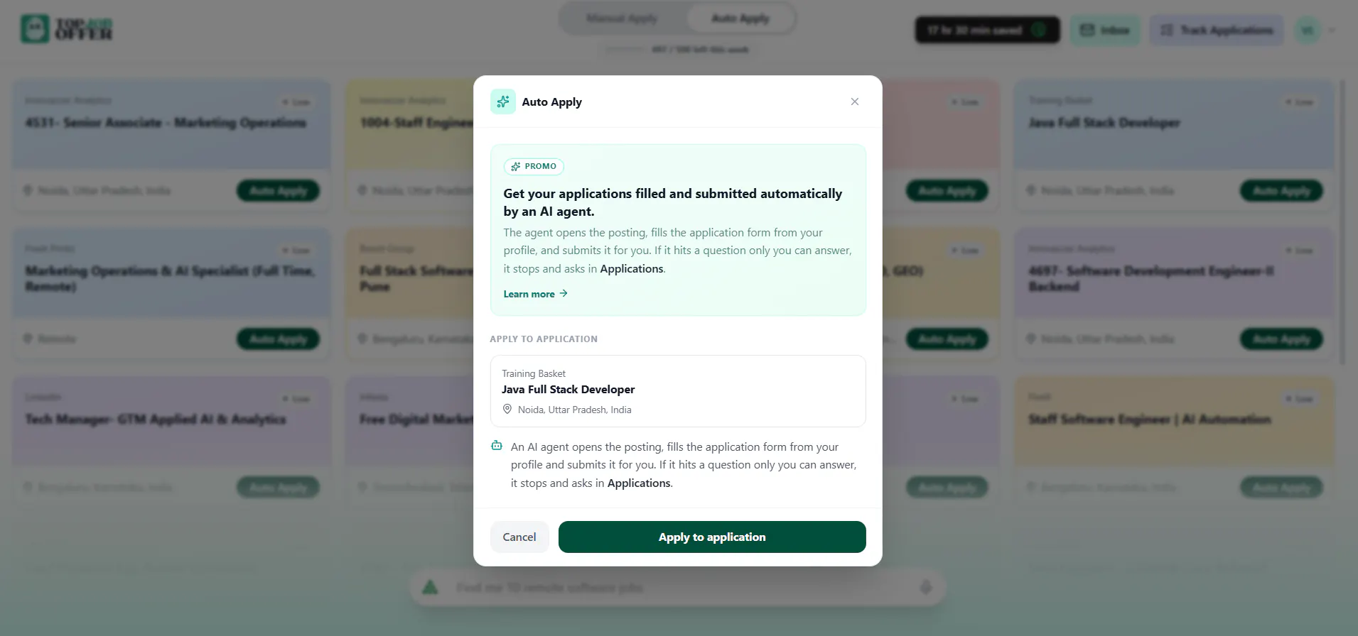 TopJobOffer — AI Job Search & Auto Apply gallery image