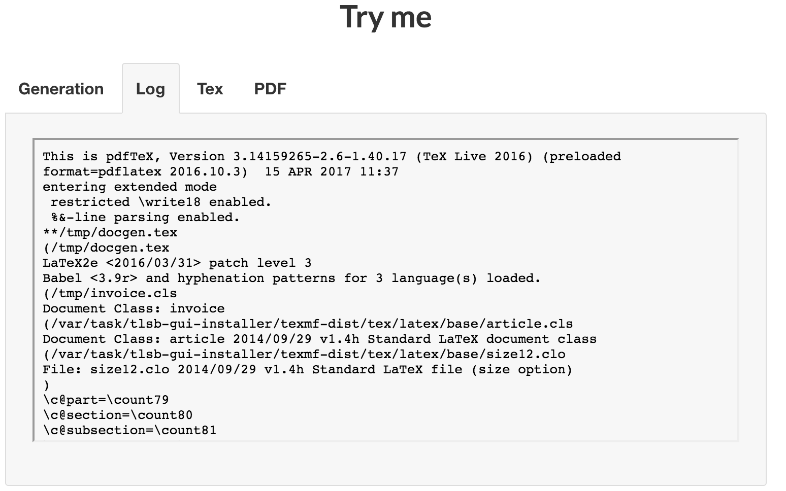 Docgen.io API gallery image