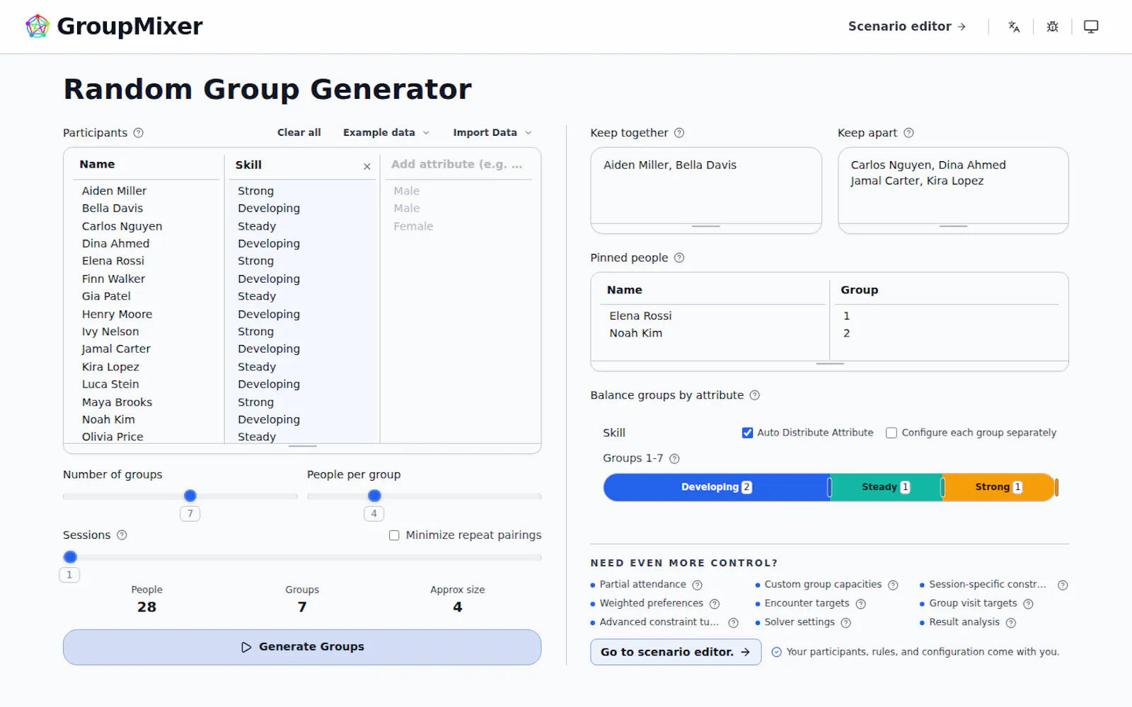 GroupMixer screenshot 2