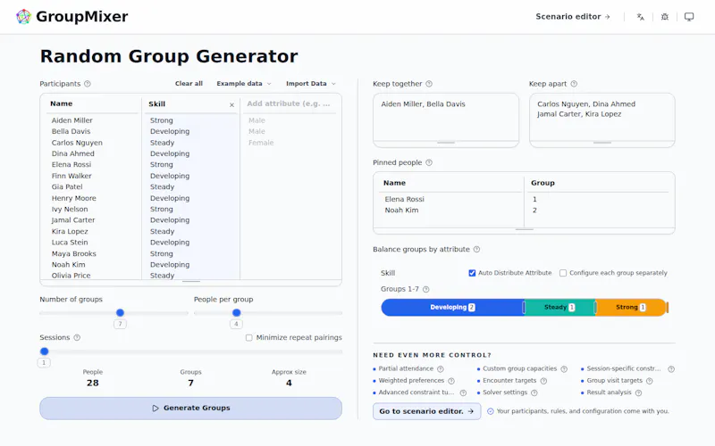 GroupMixer screenshot 2