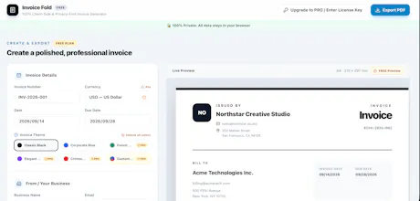 Invoice Fold gallery image