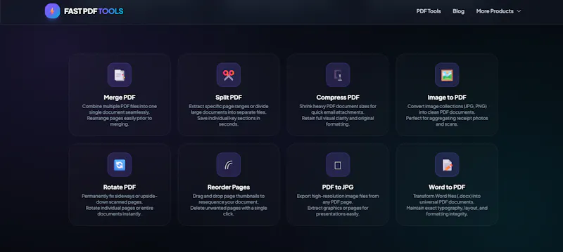 Fast PDF Tools screenshot 1
