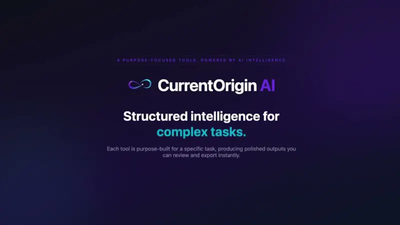 CurrentOrigin AI screenshot 1 (video preview)