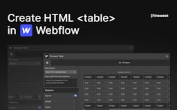 Finsweet Table for Webflow media 3