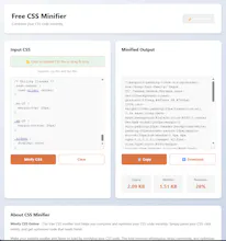 Free CSS Minifier gallery image