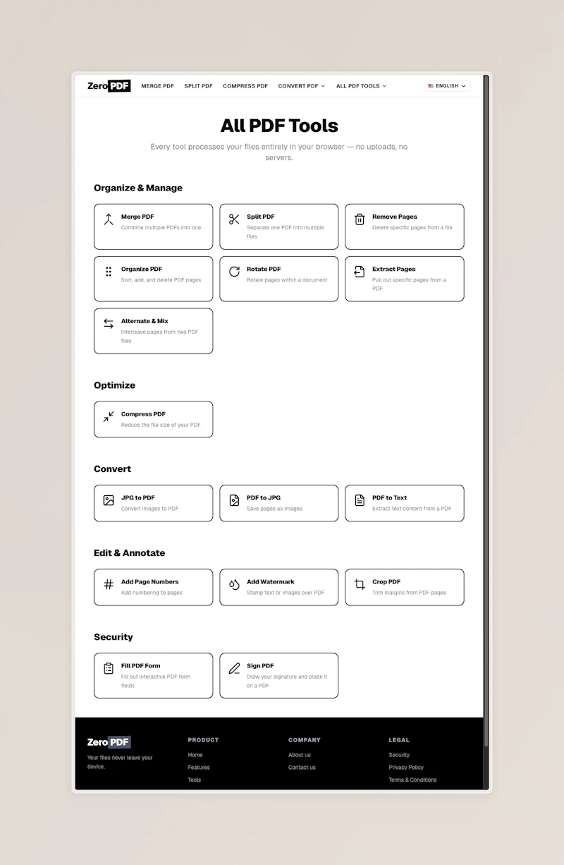 ZeroPDF screenshot 3