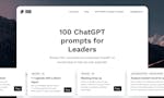 100 ChatGPT Prompts for Leaders image
