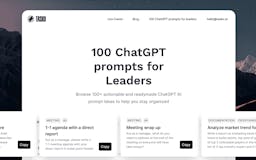 100 ChatGPT prompts for Leaders media 2