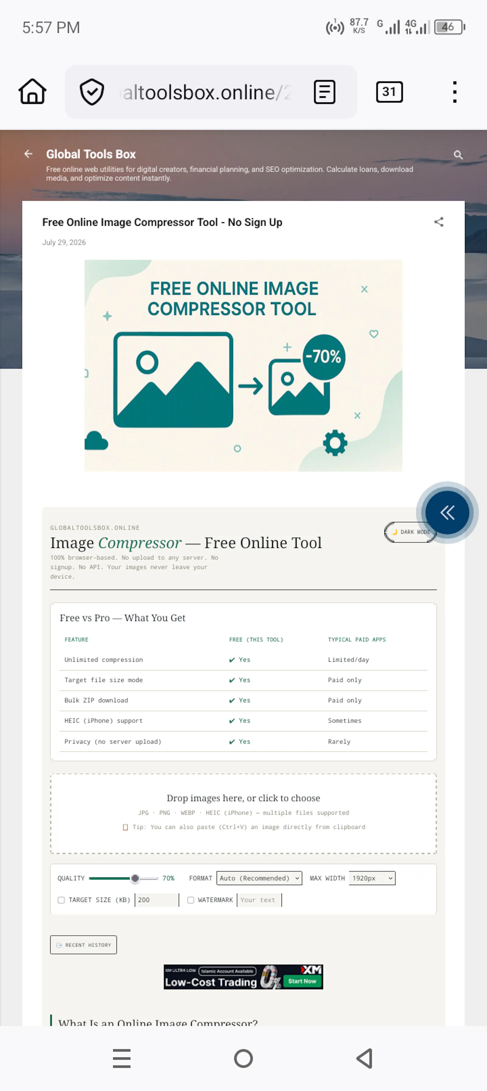 Free Online Image Compressor screenshot 4