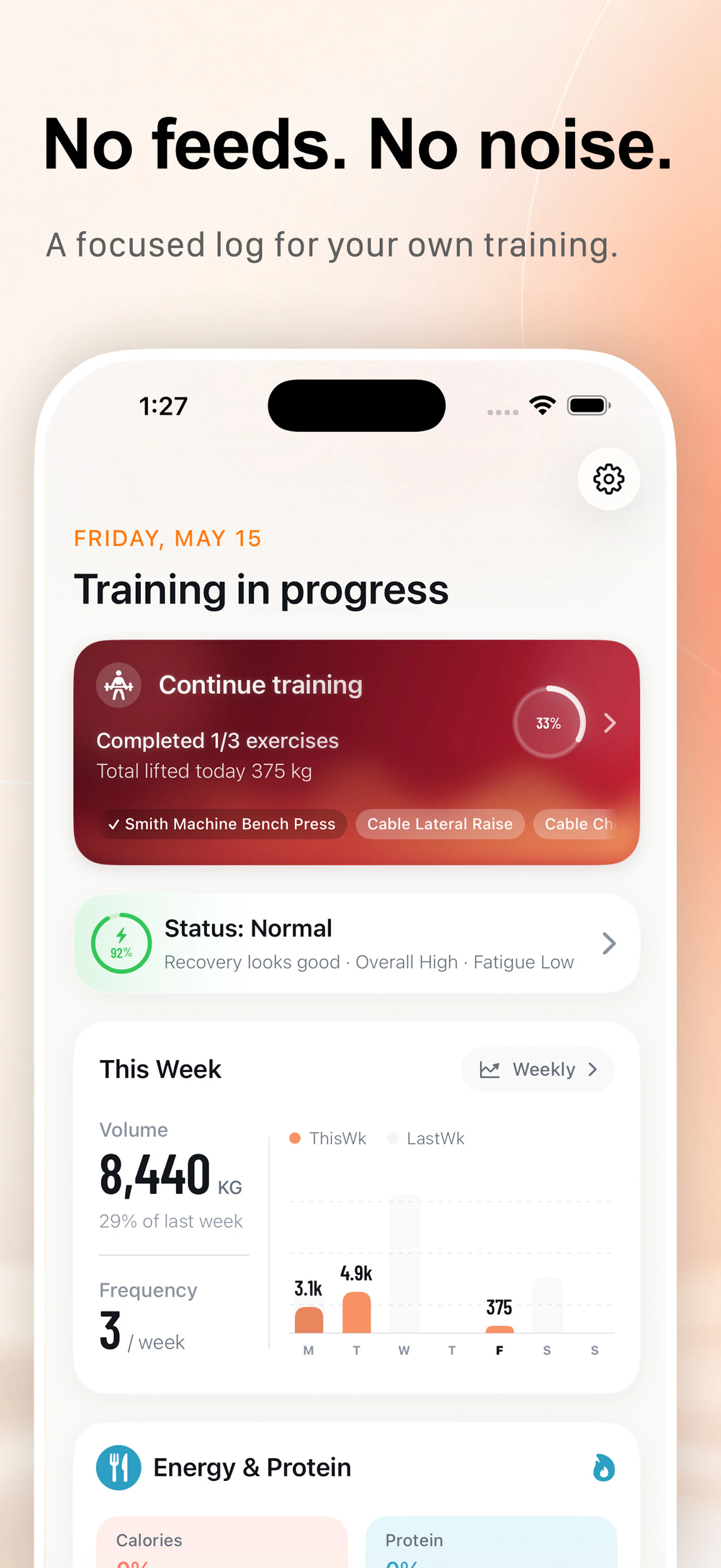 Rytek: Strength Log screenshot 1