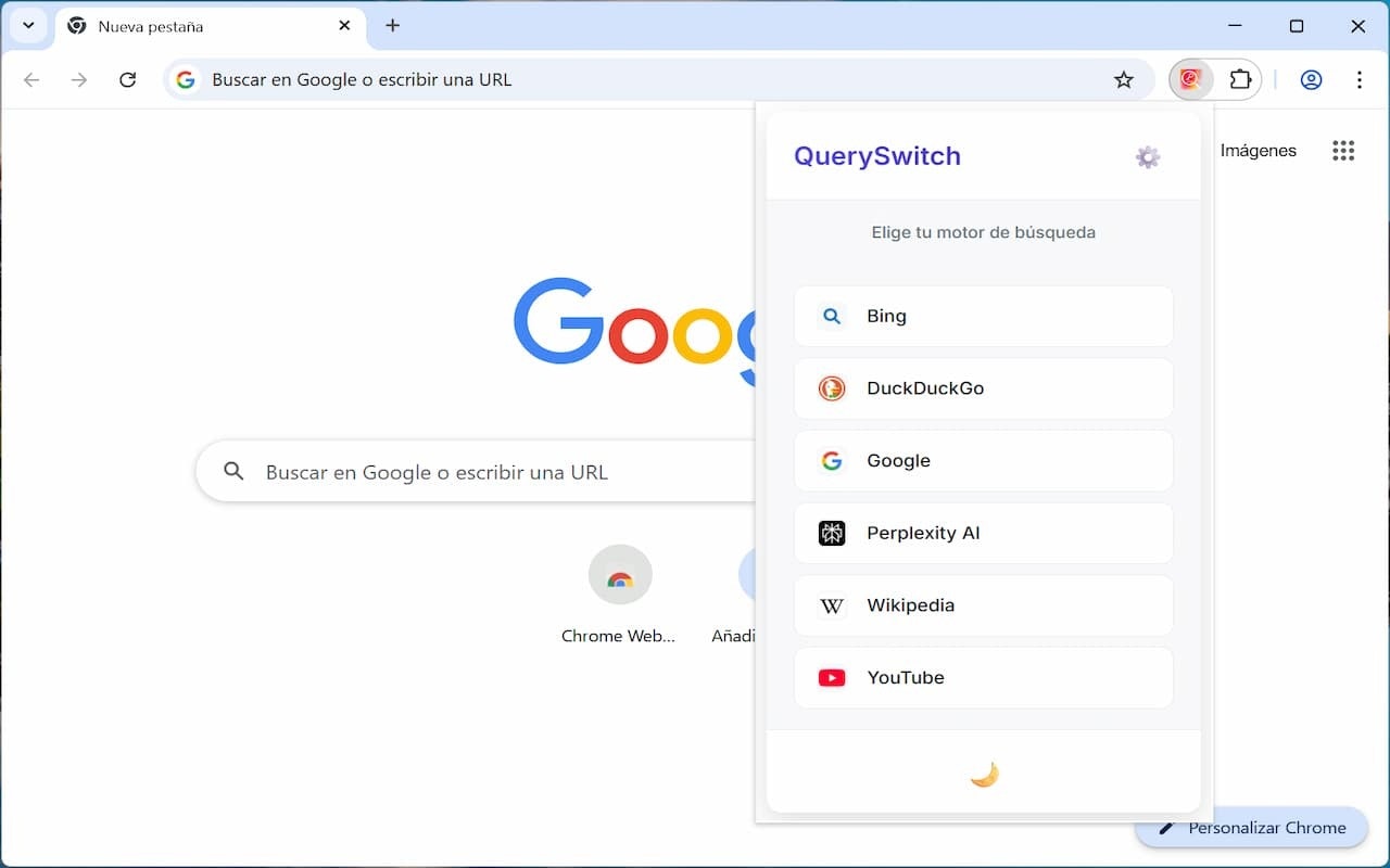 QuerySwitch - Main screenshot showing features and interface
