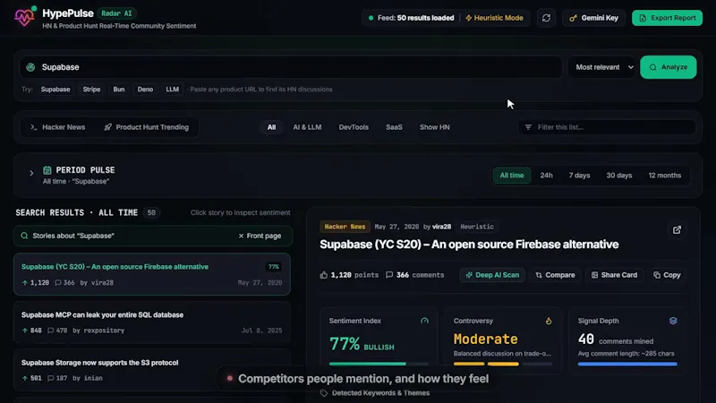 HypePulse screenshot 1 (video preview)