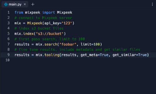 Mídia 2 de Mixpeek