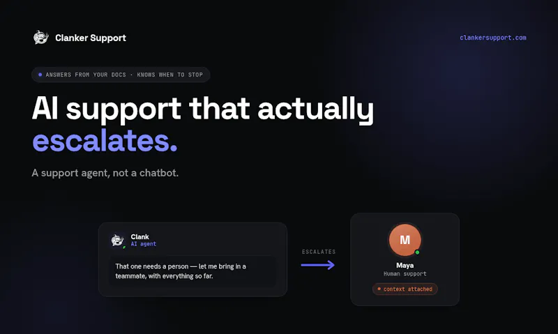 Clanker Support screenshot 1