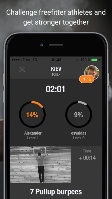 Freefitter - Bodyweight fitness & game app gallery image