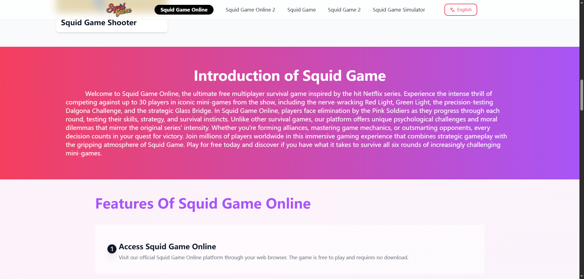Squid Game Online gallery image