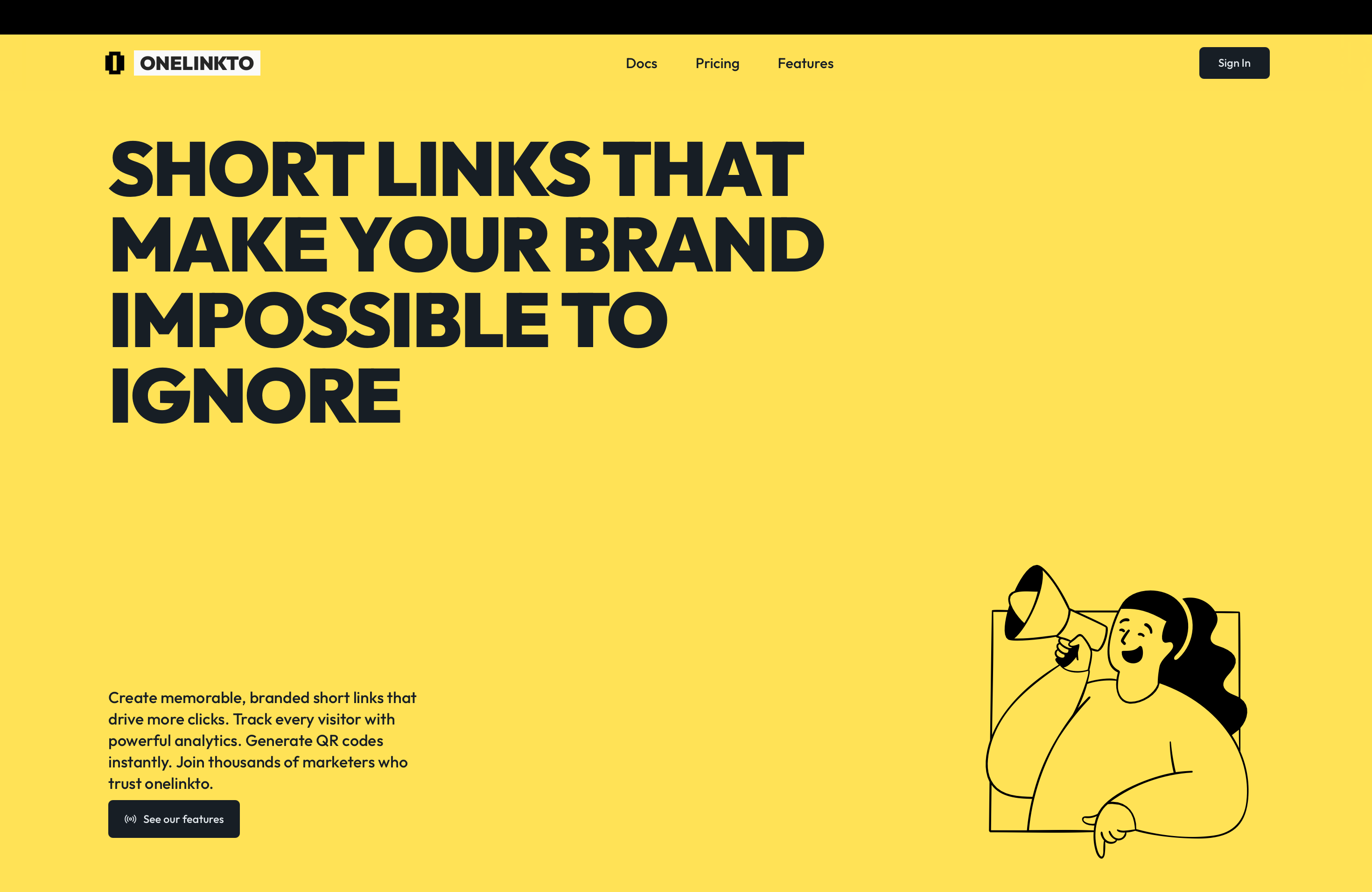 Onelinkto - Main product screenshot demonstrating key features and user interface
