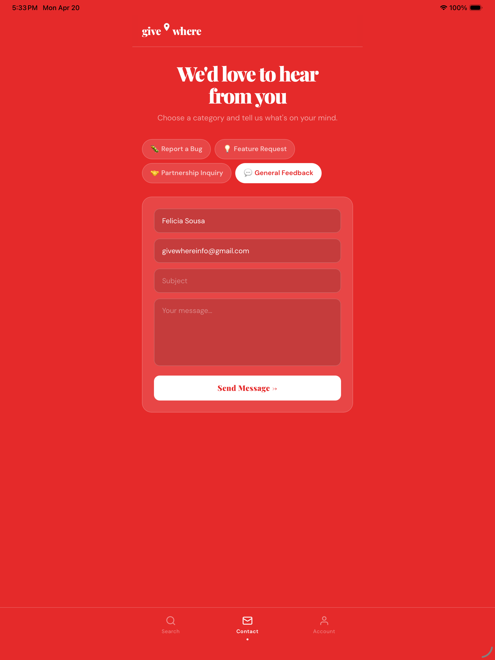 giveWhere gallery image