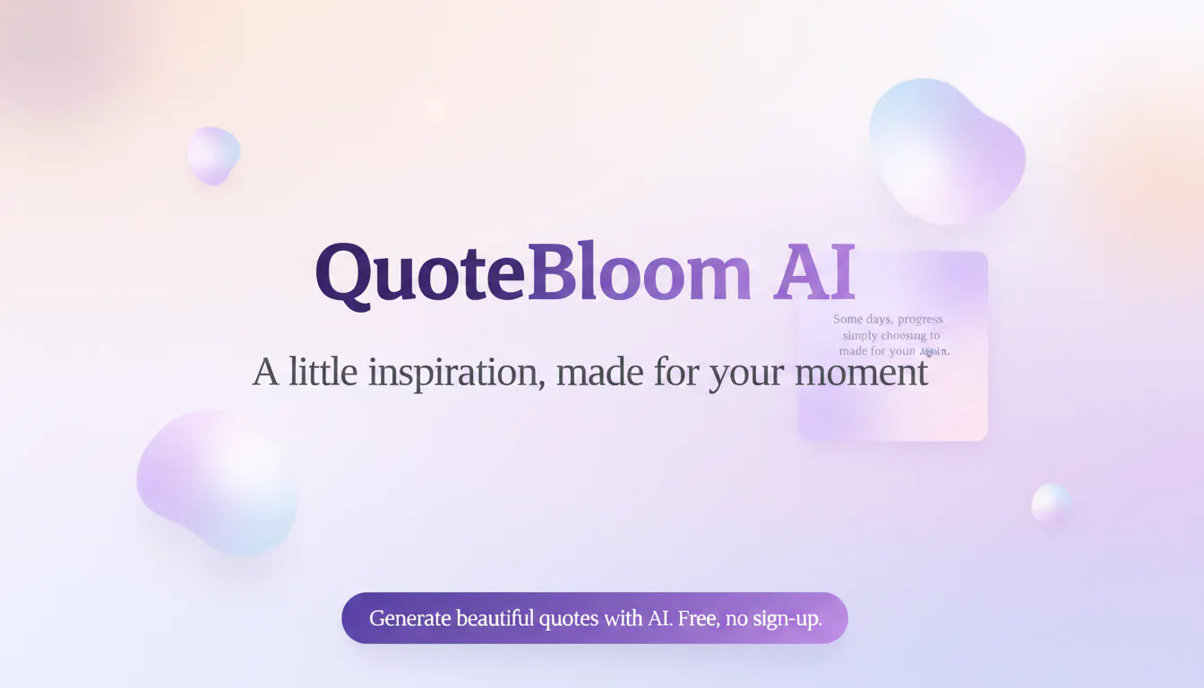 Quote Bloom AI gallery image