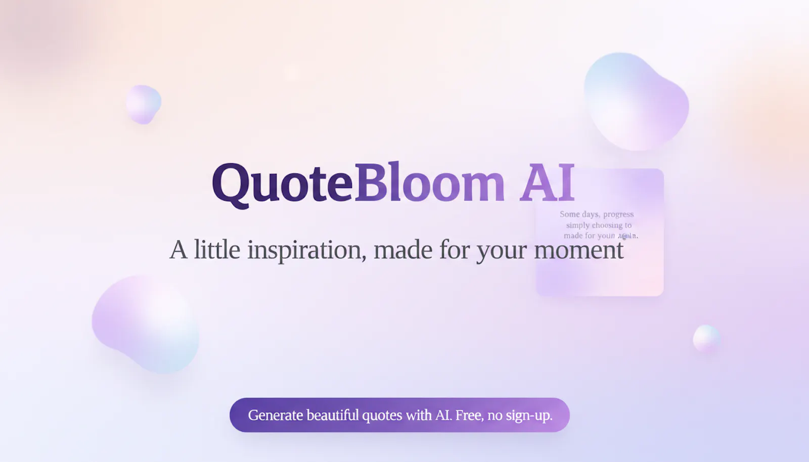 Quote Bloom AI screenshot 1