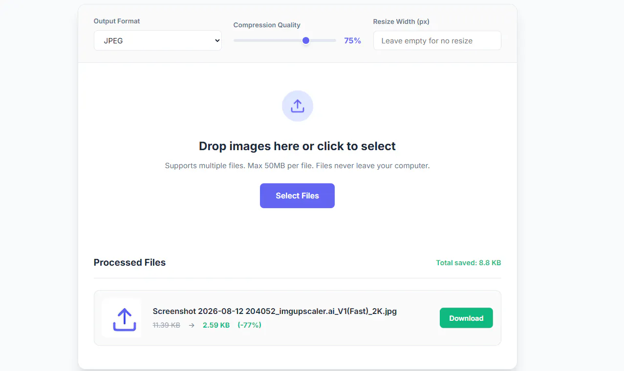 PixelShrink Pro screenshot