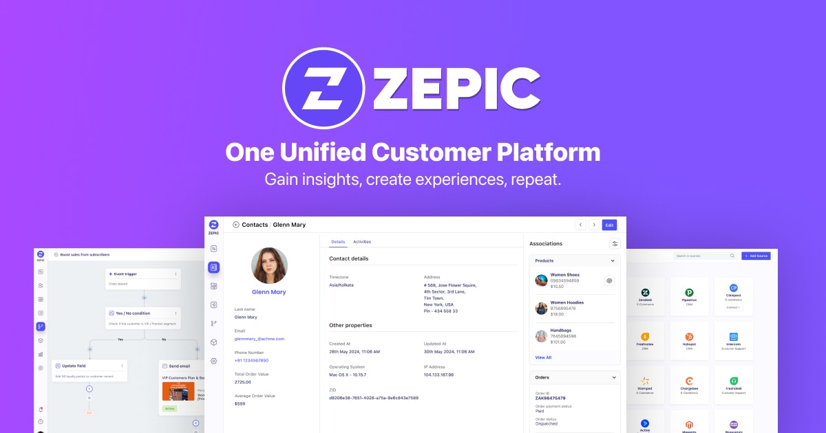 startuptile ZEPIC-Personalized WhatsApp & Email AI campaigns that convert.