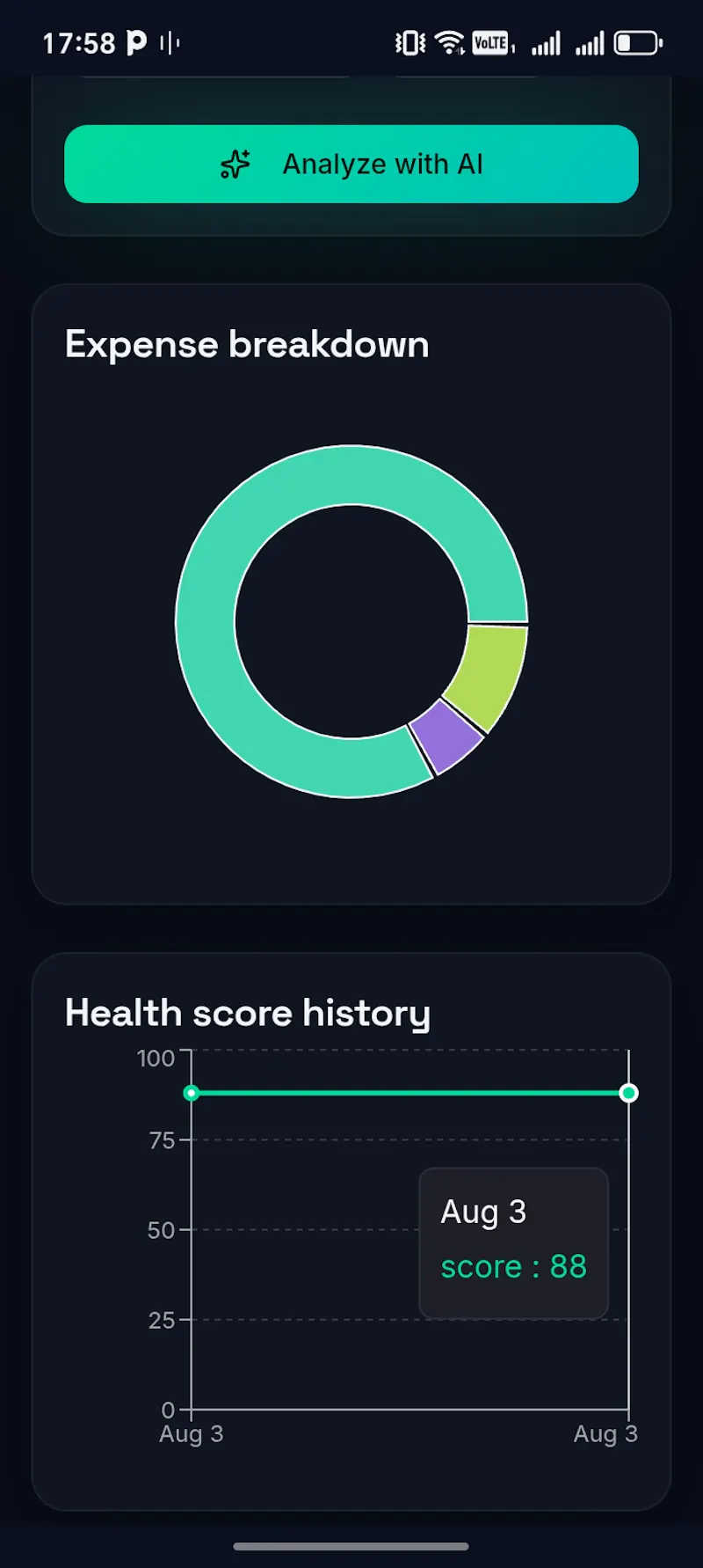 SmartBudget AI screenshot 2