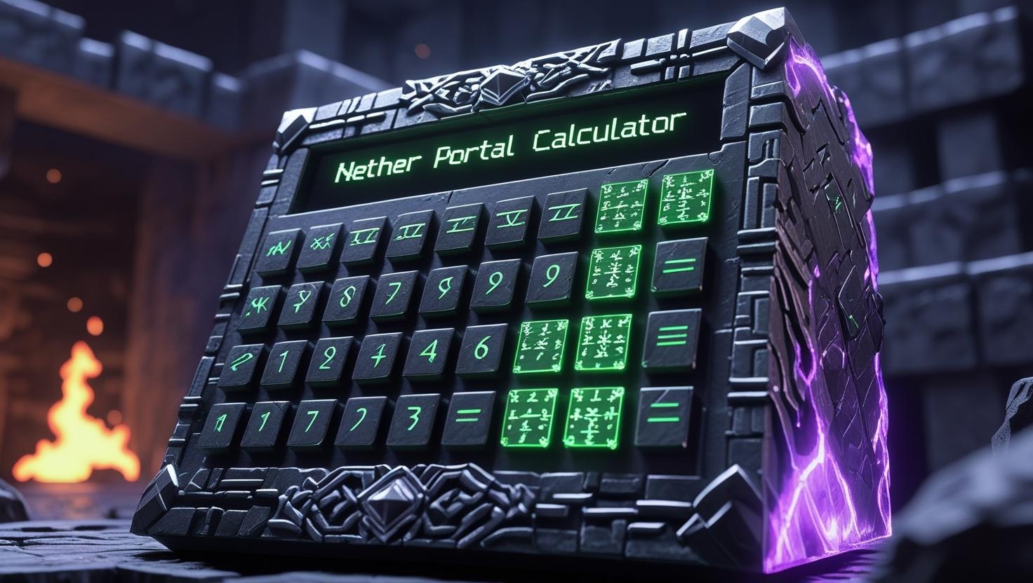 Nether Portal計算器 - 爪哇和3D距離的基岩 media 2