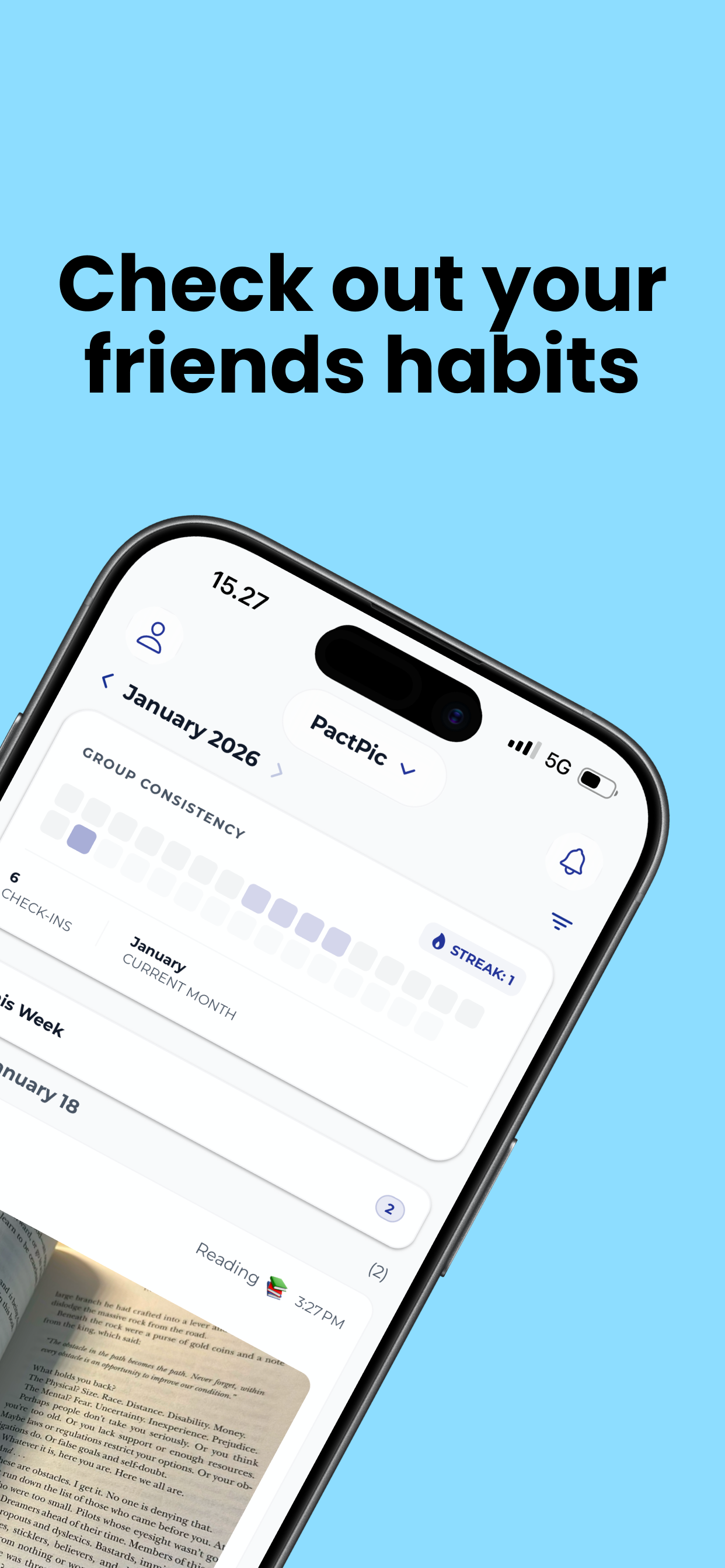 PactPic - Group Habit Tracker - Screenshot 3 showing product features and functionality