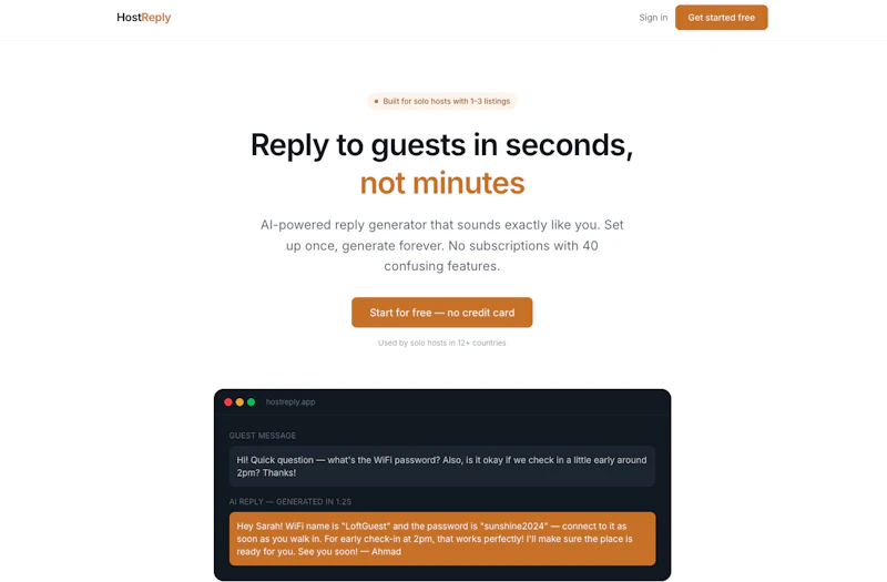 hostreply screenshot 1