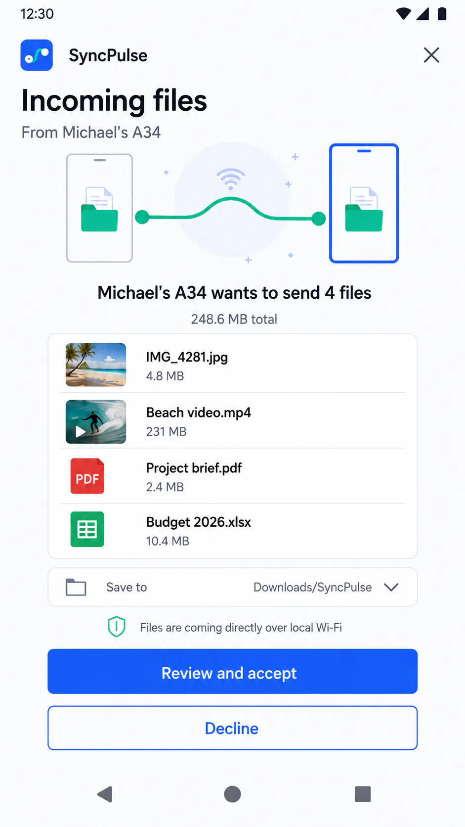 SyncPulse – File Transfer gallery image